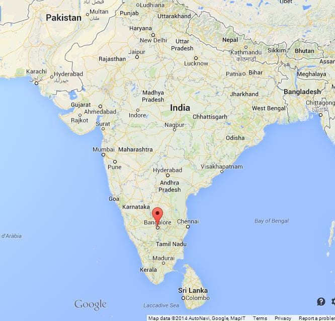 Bangalore u Indiji karti
