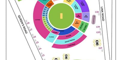 Bangalore stadion za kriket karti