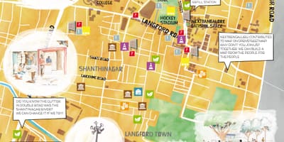Ulica za shopping Bangalore karti