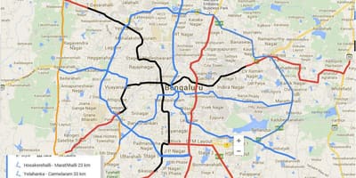 Zemljište metro намма 3 put na karti